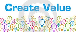 Create Value Colorful Bulbs With Text