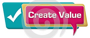 Create Value Pink Turquoise Comment Symbol