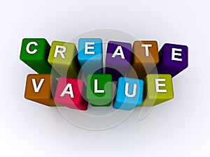 Create value spelled in blocks