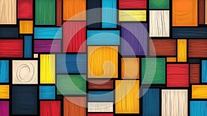 Create vibrant D CAD patterns using square and rectangular blocks. These colorful designs repeat to craft a unique, modern look