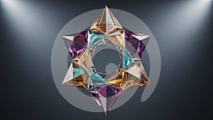 Created abstract form often used in graphic design and visual