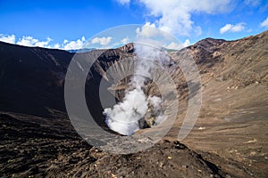 Creater of Bromo volcano, East Java, Indonesia photo