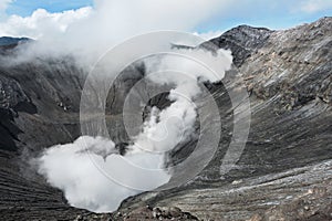 Creater of Bromo vocalno, East Java, Indonesia