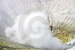 Creater of Bromo vocalno, East Java, Indonesia photo