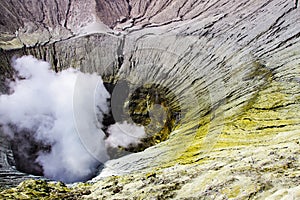 Creater of Bromo vocalno, East Java, Indonesia photo