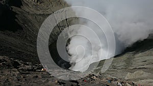 Creater of Bromo volcano, East Java, Indonesia