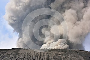 Creater of Bromo volcano at Tengger Semeru National Park