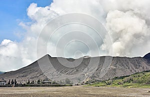 Creater of Bromo Volcano at Tengger Semeru National Park photo
