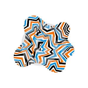 Creates a dynamic and eye-catching effect against the clean white