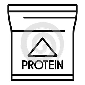 Creatine nutrition icon outline vector. Sport supplement