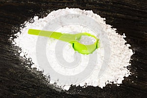 Creatine scoop on creatine monohydrate
