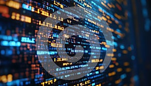 Creating Abstract Computer Scripts With Javascript Programming Code For Software And Web Development