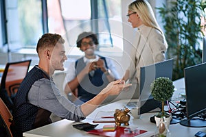 Chill atmosphere at the work place