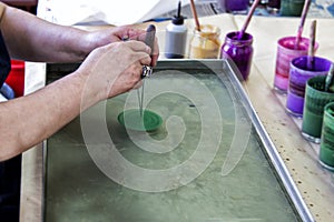 Creating Ebru Art, Paper marbling