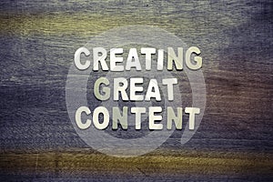 Creating Great Content photo