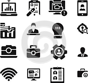 Create a icon set vector.