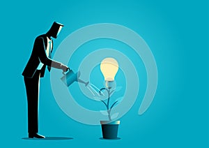 Creating ideas, business creative idea concept photo