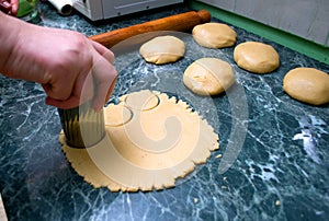 Creando a laminación masa pan de jengibre 