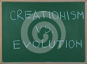 Creationism vs Evolution.