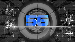 Creative 5G backdrop - Global network high speed network - Business concept