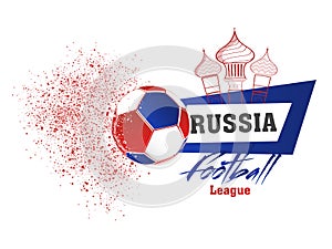 Creative abstarct pattern poster or banner design for Russia foo