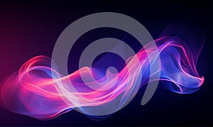 abstrcat refraction neon light wall