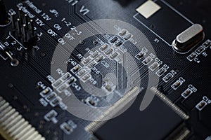 Creative abstract electronic industry business technology concept.