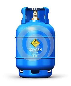 Liquefied oxygen industrial gas container