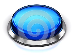 Blue round button