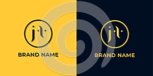Creative abstract letter JS logo photo