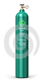 Liquefied argon industrial gas cylinder photo