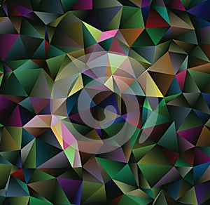 Creative abstract polygon illustration. Vector clip art.