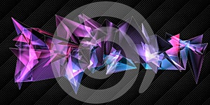 Creative polygonal art backdrop