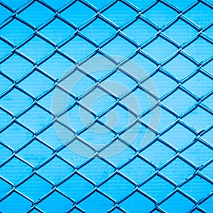 Creative abstract shadows of chain link fence wire mesh steel me
