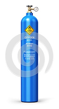 Liquefied oxygen industrial gas cylinder photo