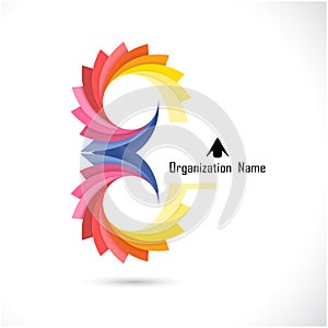 Creative abstract vector logo design template. Corporate business and flower creative logotype symbol.