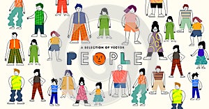 Creative Abstract Vector People Characters