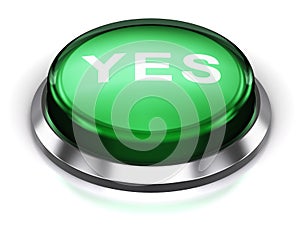 Green round Yes button