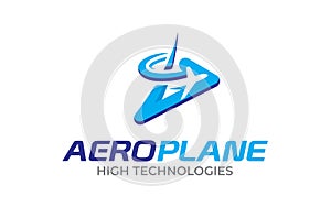 Creative Aero, Airplane Logo design template