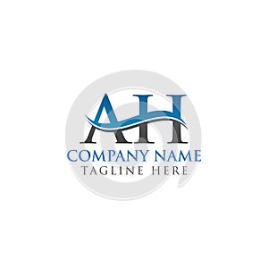 Creative Alphabetical AH Logo Design