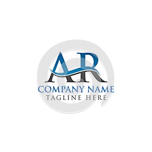 Creative Alphabetical AR Logo Design