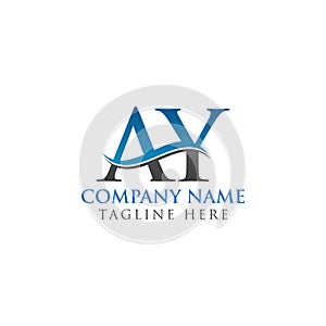 Creative Alphabetical AY Logo Design