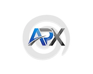 Creative APX Letter initial logo design.