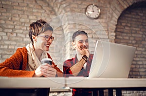 Creative architect people working together at desk on computer