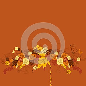 Creative autumn background
