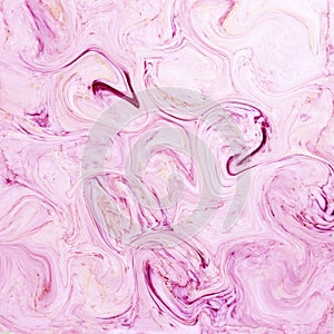 Creative background with abstract acrylic painted waves. Beautiful marble texture.