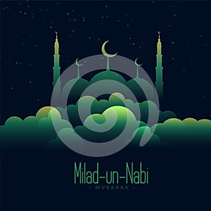 Creative background of eid milad un nabi festival