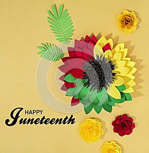 Creative background for Juneteenth African American Holiday photo