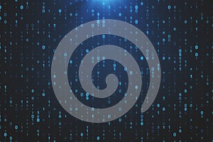 Creative binary code backdrop