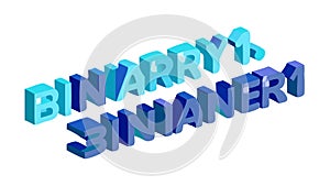 Creative Binary Code Programming Language Icon, vector design Generative AI